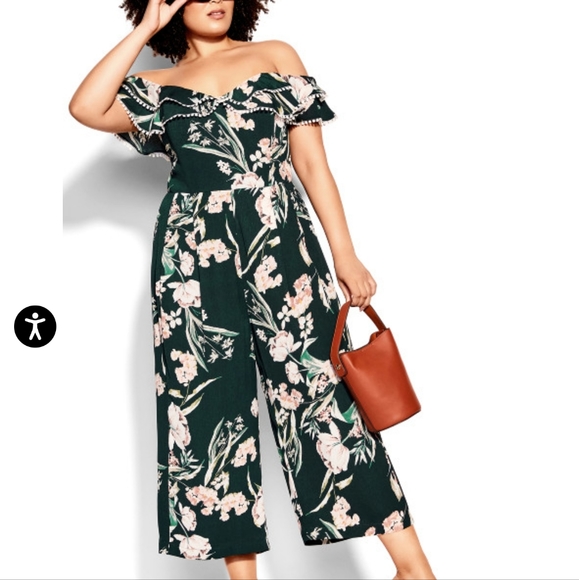 NWT CITY CHIC JUMPSUIT SIZE M 18 - Picture 3 of 11